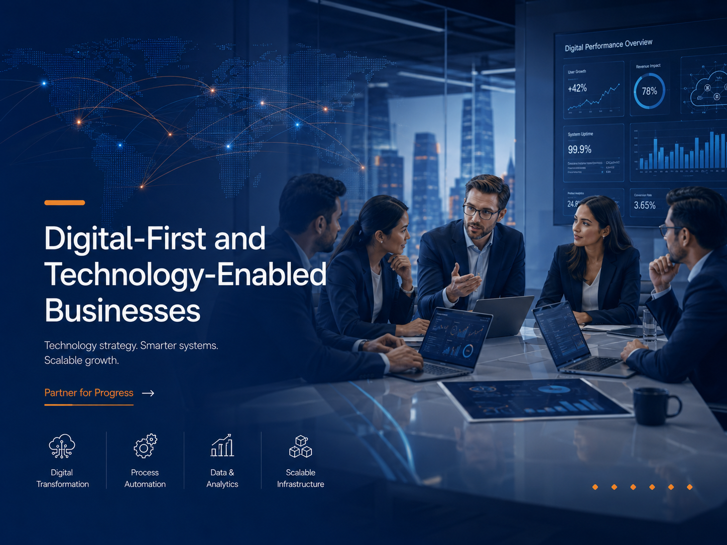 Digital-First and Technology-Enabled Businesses advisory sector visual
